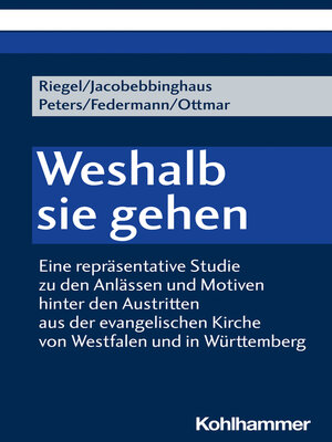 cover image of Weshalb sie gehen